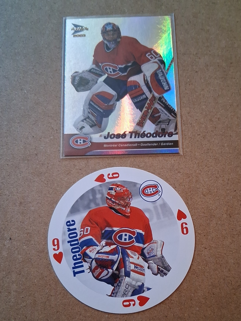Montreal Canadiens Hockey Goalie Cards - Red